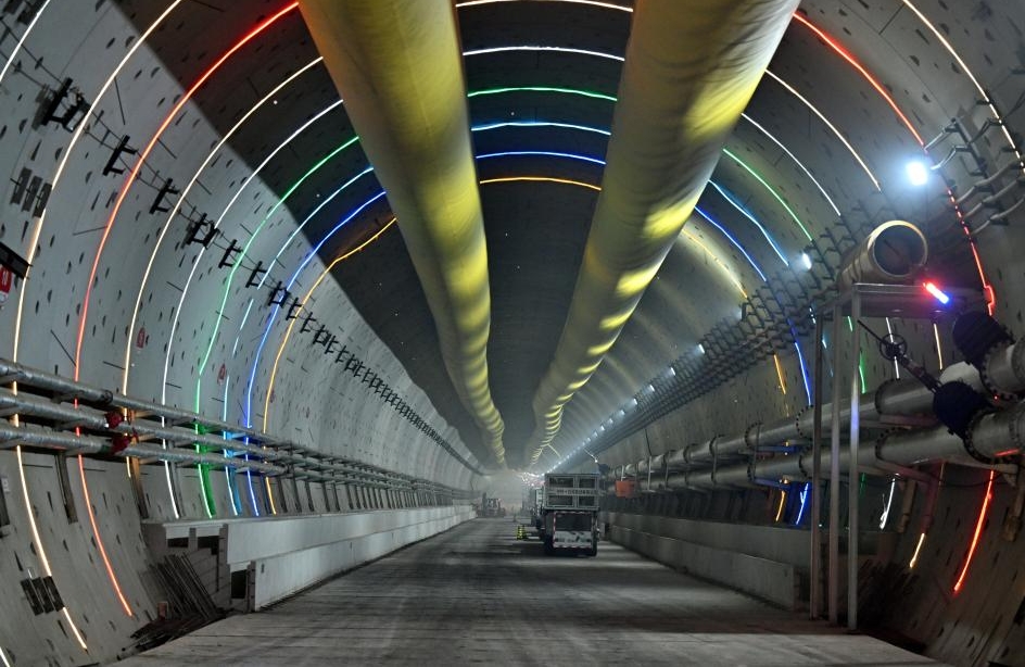 Le tunnel Jingu-Haihe de la ligne à grande vitesse Tianjin-Weifang a été percé avec succès