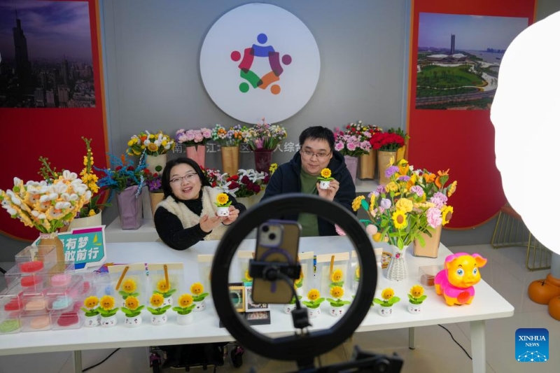 Jiangsu : une guide en fauteuil roulant aide les personnes handicapées à Nanjing