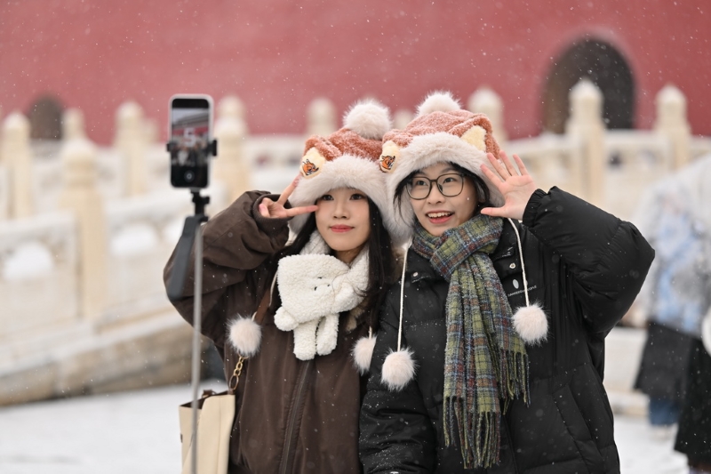 De fortes chutes de neige sur Beijing