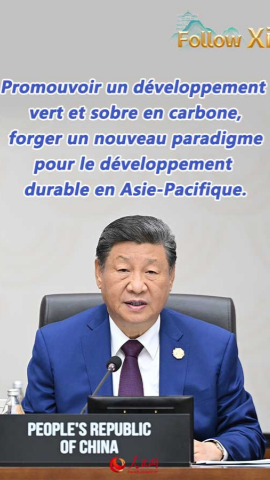 Promouvoir un développement vert et sobre en carbone, forger un nouveau paradigme pour le développement durable en Asie-Pacifique
