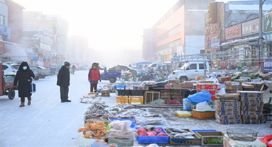 Mongolie intérieure : - 45 degrés ! La ville de Genhe bat des records de froid