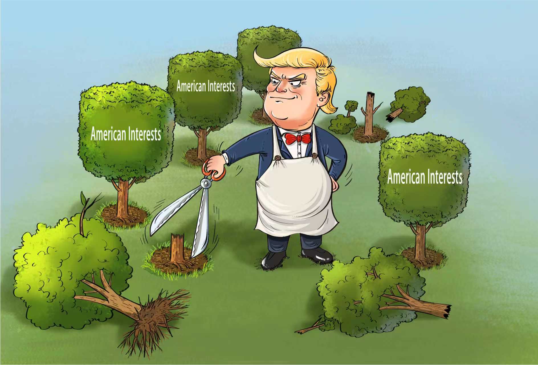 Commentaire illustré : les caprices de Donald Trump