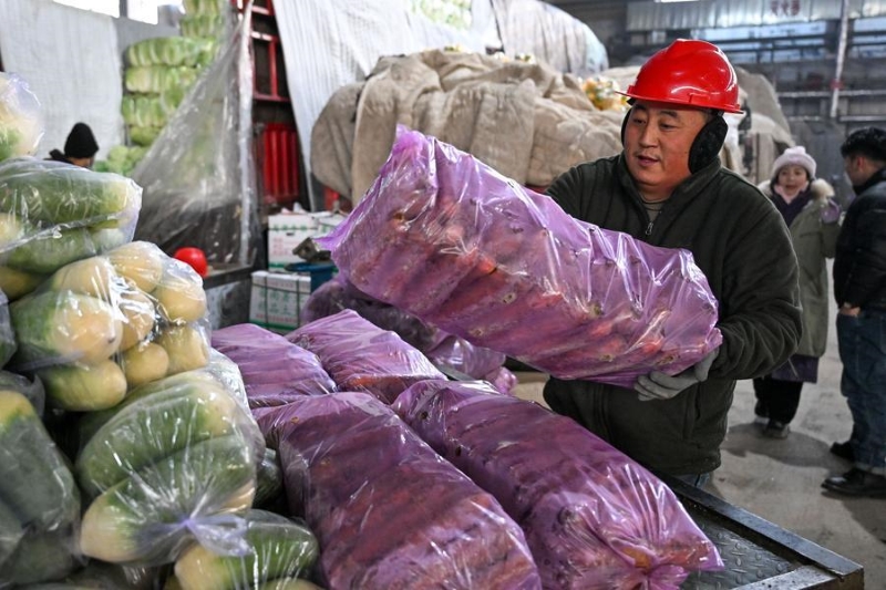 Le Xinjiang assure l'approvisionnement en légumes et en fruits malgré la vague de froid