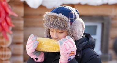 Heilongjiang : des sculptures de glace teintes par des plantes apportent de la couleur au Monde de Glace et de Neige de Harbin