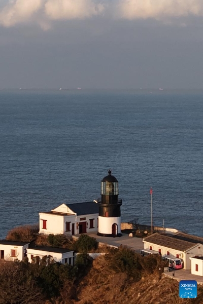 Zhejiang : le phare de Huaniao à Zhoushan en photos