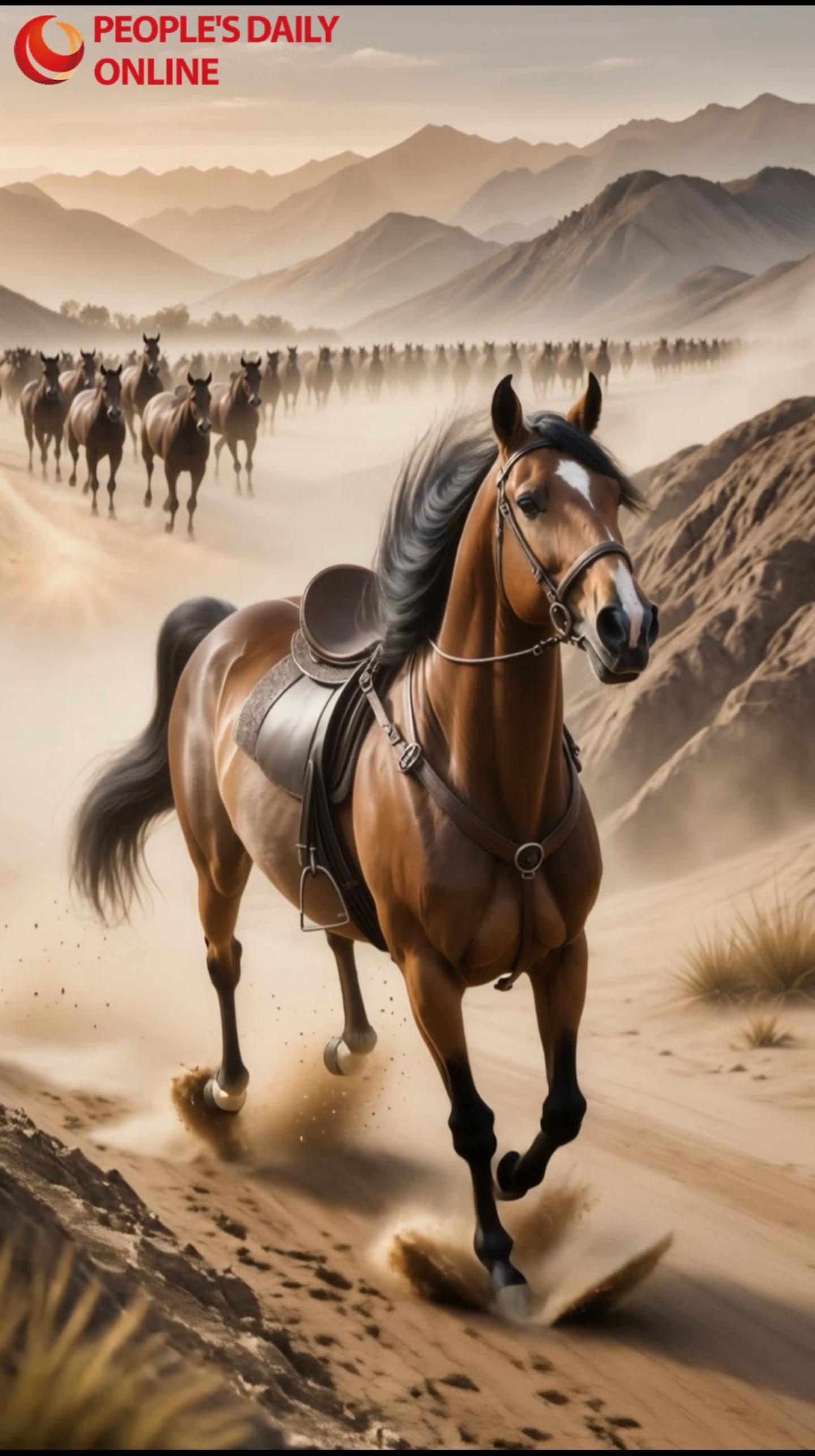 Décryptez la culture chinoise du cheval grâce à une série d'affiches animées en IA