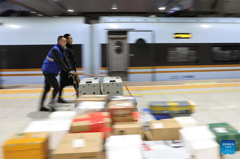 La Chine étend ses services de transport ferroviaire à grande vitesse d'animaux de compagnie pour les voyages de la Fête du Printemps