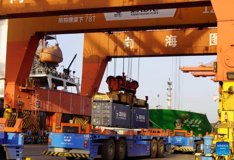 Hebei : le débit de marchandises du commerce extérieur du port de Tangshan affiche une croissance d'une année sur l'autre