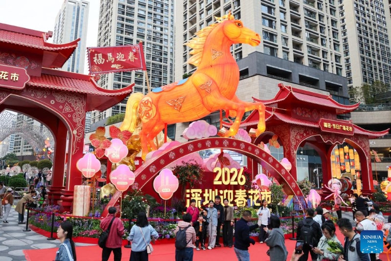 Guangdong : ouverture du marché aux fleurs de la Fête du Printemps 2026 à Shenzhen