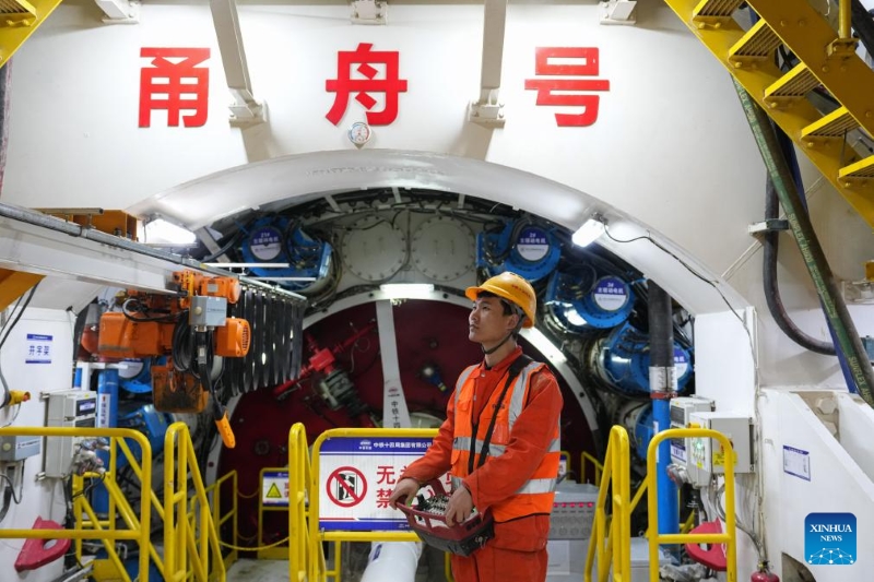 Zhejiang : les travaux du plus long tunnel ferroviaire sous-marin à grande vitesse du monde se poursuivent