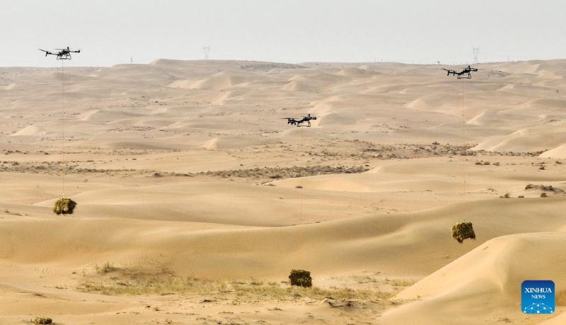 Mongolie intérieure : lancement d'un projet de prévention et de contrôle du sable dans la ligue d'Alxa