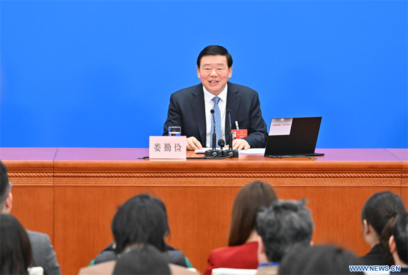 L'organe législatif national chinois organise une conférence de presse avant sa session annuelle