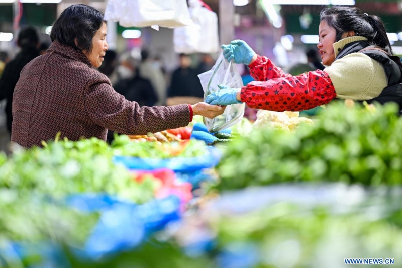 Chine : l'indice des prix à la consommation (IPC) en hausse de 1,3% en février