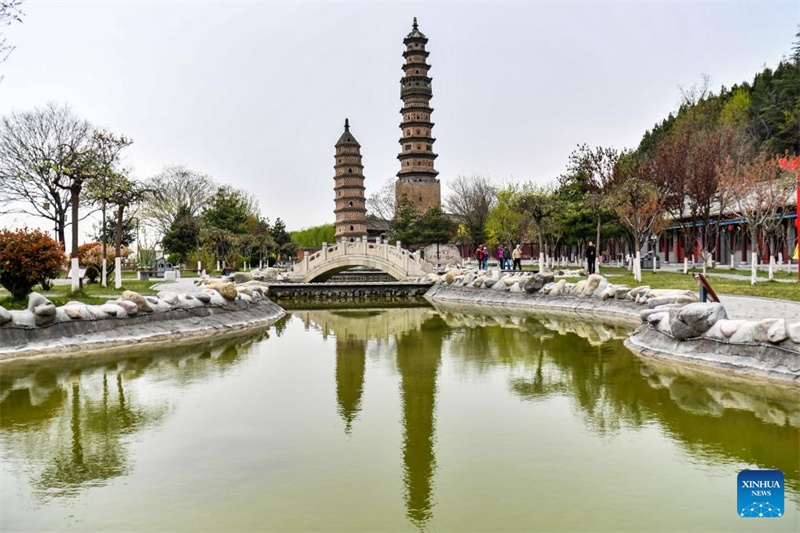 Shanxi : une vue du site pittoresque de l'Académie Haihui à Jincheng