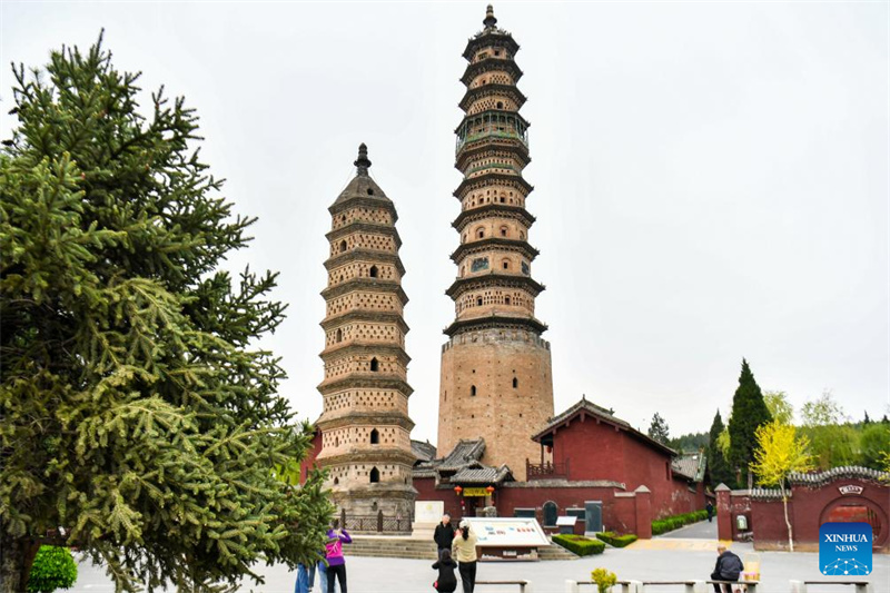 Shanxi : une vue du site pittoresque de l'Académie Haihui à Jincheng