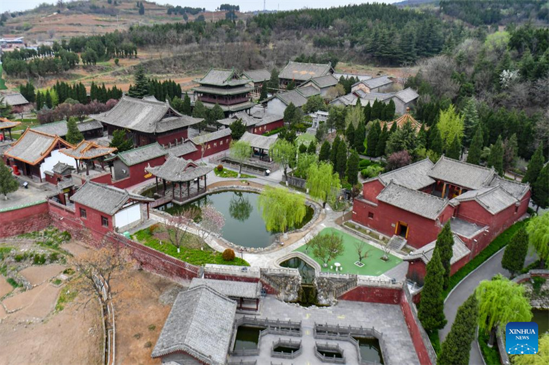 Shanxi : une vue du site pittoresque de l'Académie Haihui à Jincheng