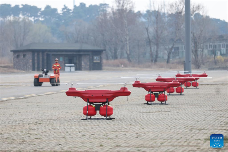 Liaoning : un exercice de lutte contre l'incendie mené à Shenyang