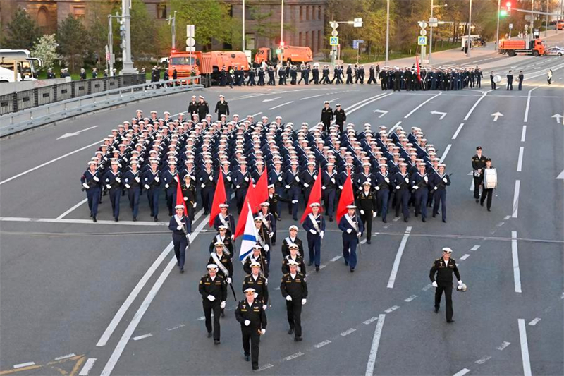 Répétition du défilé militaire du Jour de la Victoire à Moscou