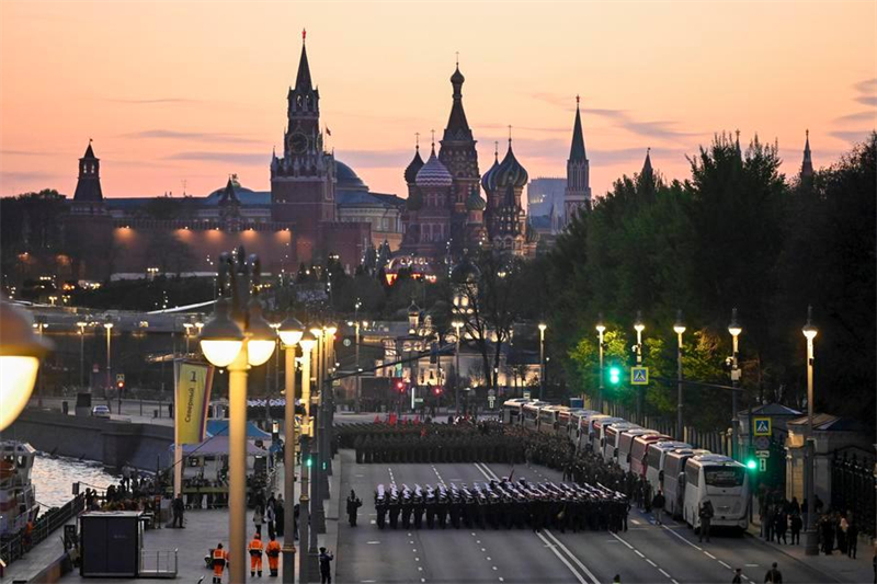 Répétition du défilé militaire du Jour de la Victoire à Moscou