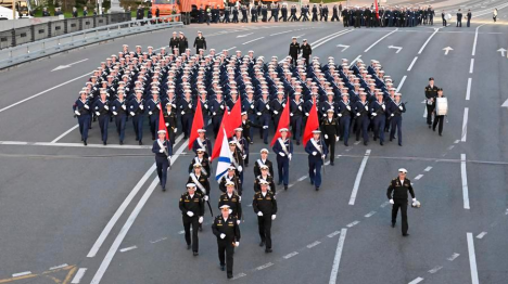 Répétition du défilé militaire du Jour de la Victoire à Moscou
