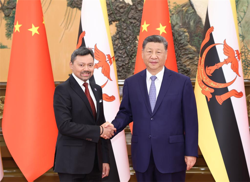 Xi Jinping rencontre le prince héritier du Brunei, appelant à l'approfondissement de la coopération pragmatique