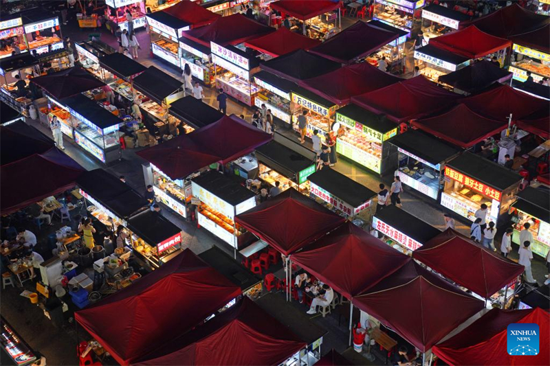 Jiangxi : le marché nocturne populaire de Zijing devient un symbole de l'économie nocturne de Nanchang