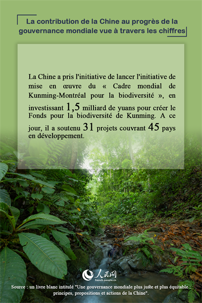 La contribution de la Chine au progrès de la gouvernance mondiale vue à travers les chiffres