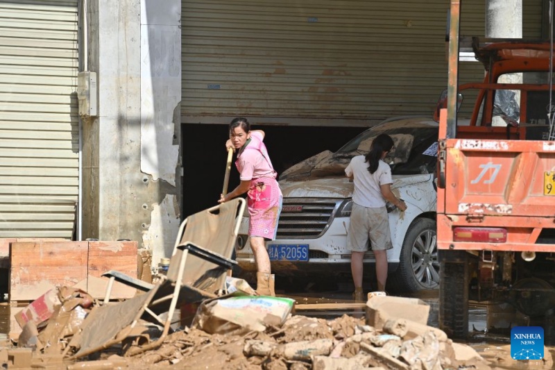 Les travaux de restauration sont en cours dans le Guangxi touché par les inondations