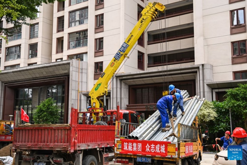 Les travaux de restauration sont en cours dans le Guangxi touché par les inondations