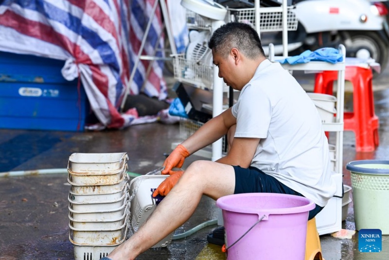 Les travaux de restauration sont en cours dans le Guangxi touché par les inondations