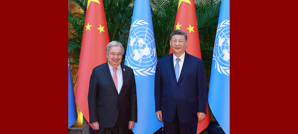 Xi Jinping exprime son soutien ferme à l'ONU lors d'une rencontre avec Antonio Guterres