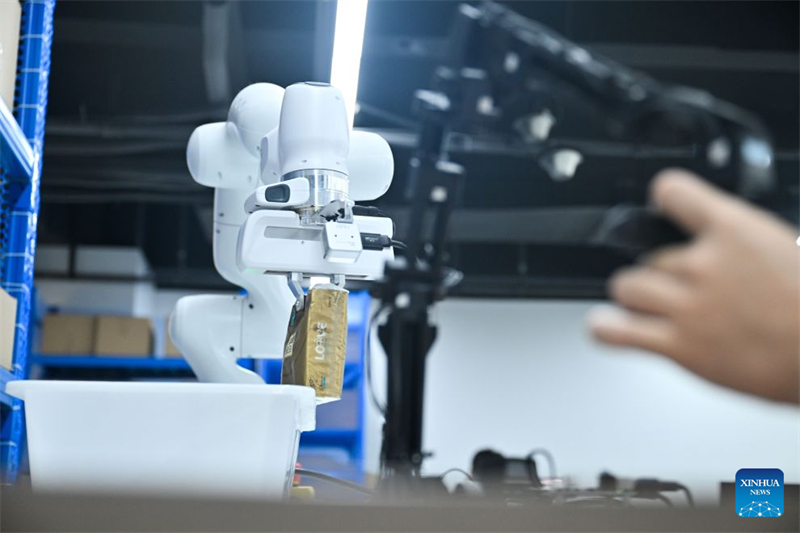 Jiangsu : un aperçu du centre de collecte de données pour robots du géant du commerce électronique JD.com de Suqian