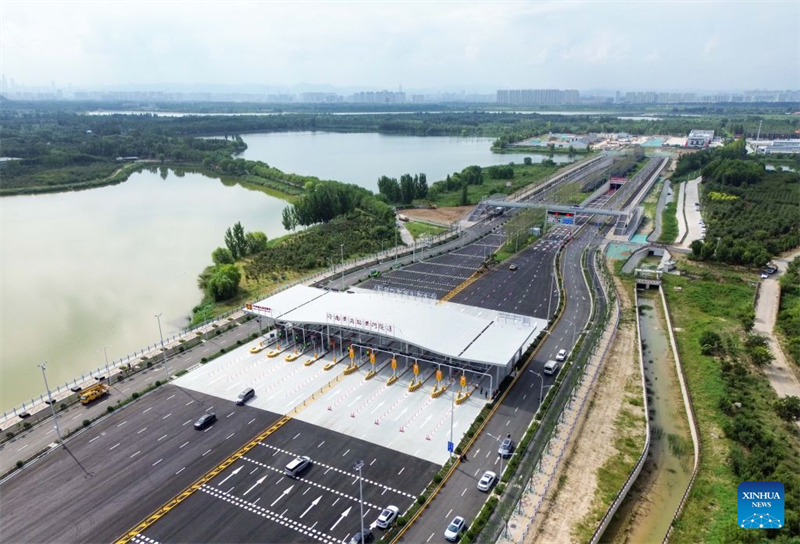 Shandong : un nouveau tunnel sous le fleuve Jaune ouvert à la circulation à Jinan