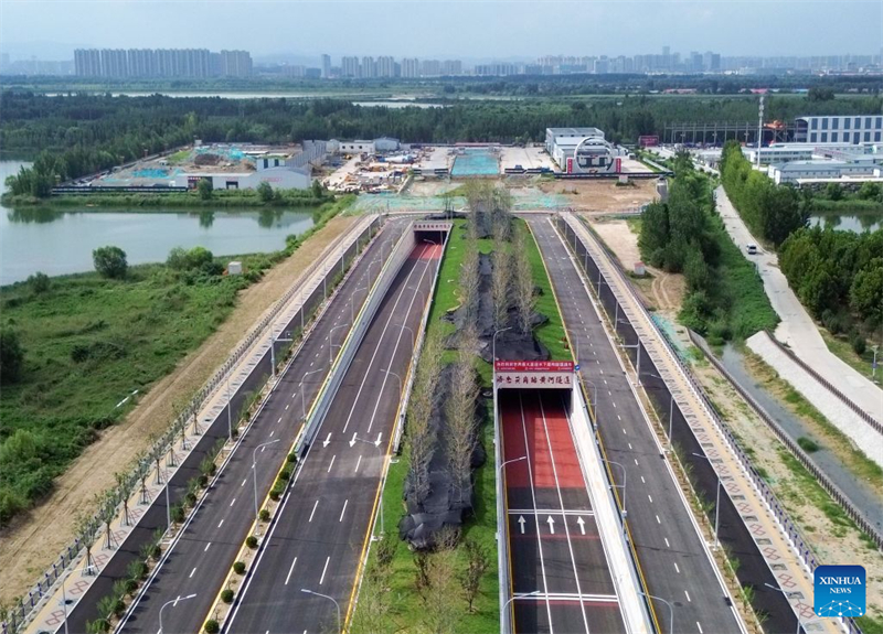 Shandong : un nouveau tunnel sous le fleuve Jaune ouvert à la circulation à Jinan