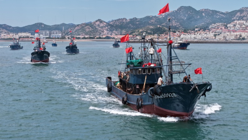 Shandong : ouverture de la nouvelle saison de pêche en mer Jaune et en mer de Bohai