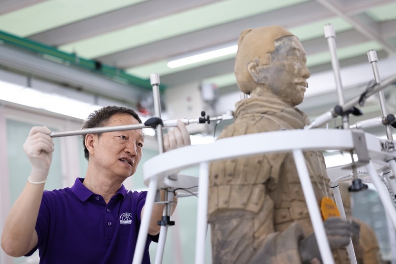 Shaanxi : les fouilles et la préservation des guerriers en terre cuite de Xi'an entrent dans un nouveau modèle
