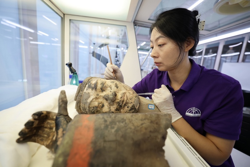 Shaanxi : les fouilles et la préservation des guerriers en terre cuite de Xi'an entrent dans un nouveau modèle