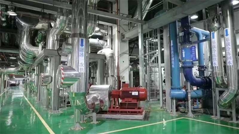 L'intérieur de la station de refroidissement n° 5 à Qianhai, dans la ville de Shenzhen, dans la province du Guangdong (sud de la Chine). (Photo/Shenzhen Qianhai)