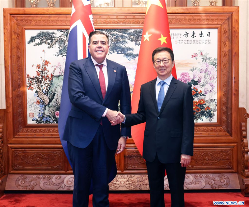Le vice-président chinois rencontre le président de la Chambre des représentants australienne