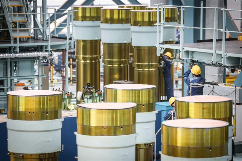 Un aperçu de l'« usine du futur » de construction navale à Dalian
