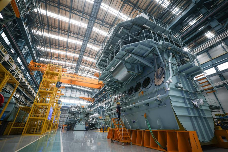Un aperçu de l'« usine du futur » de construction navale à Dalian