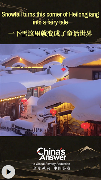 Les chutes de neige transforment cette partie du Heilongjiang en paysage de conte de fées