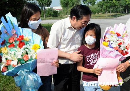 Nanjing: deux malades de la grippe A/H1N1 autorisées à sortir de l\'hôpital 