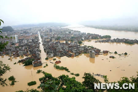 Inondations en Chine: 15 morts et 550 000 déplacés