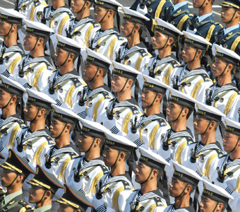 Défilé par rang - l’armée de mer