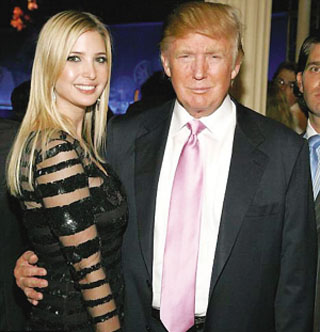 Ivanka Trump et son père