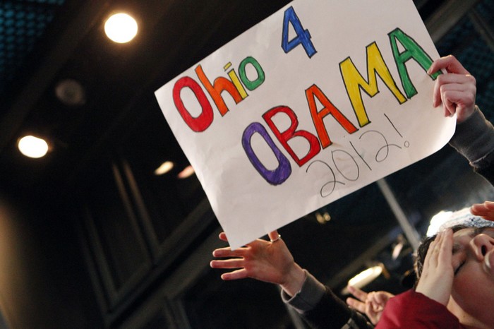  Les partisans du président américain Barack Obama jubilent à l'annonce de sa réélection, à New York, le 6 novembre 2012. (photo : Wu Jingdan)