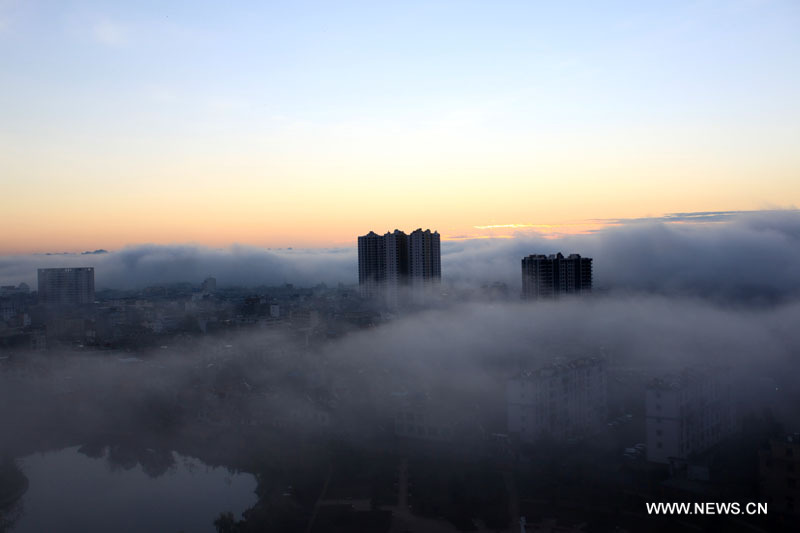 Chine : prises de vues de nuages au Yunnan (sud-ouest)  (2)