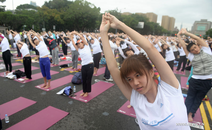 Chine: assemblée de yoga à Taipei (4)