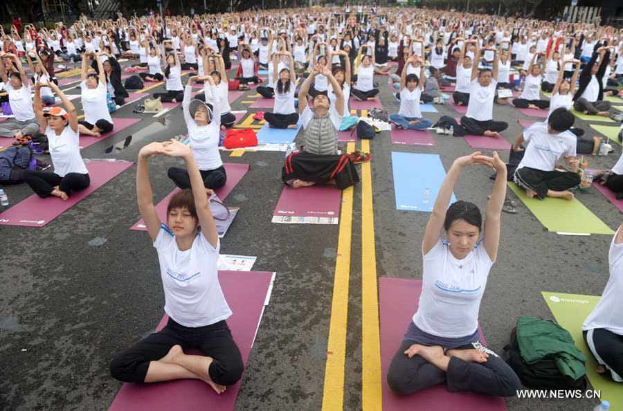 Chine: assemblée de yoga à Taipei